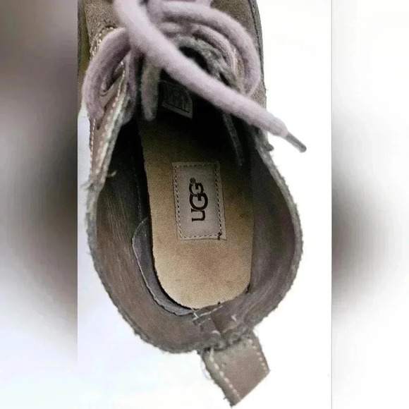 UGG Neumal GREY SUEDE HIGH TOP Unisex  SHOES SIZE US 5 S/N 1020369 - Picture 7 of 9